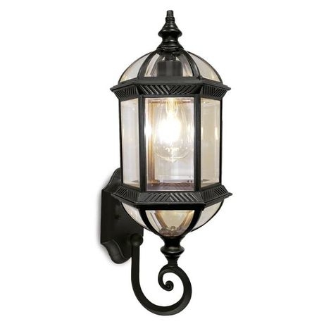 Arandela Lighting Store Alumínio Fundido e Vidro Transparente 1L E27 230x550mm LO-1423PT