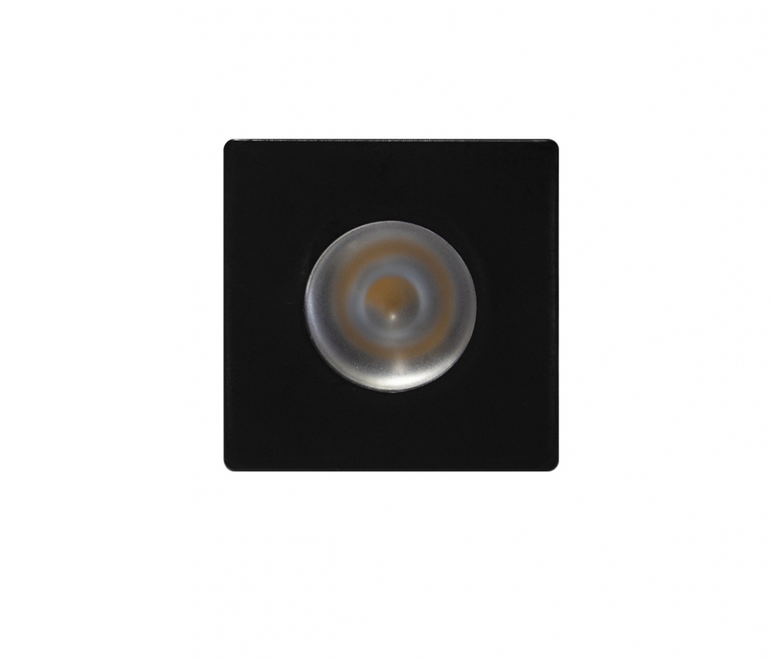 Mini Spot Opus LED (Kit 02 unidades) 1,2 watts 3000K Preto 35x35x28mm OPS 34409