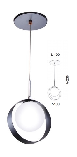 Pendente Old Artisan 1L G9 Ø150mm Globo Ø100mm PD-5515 