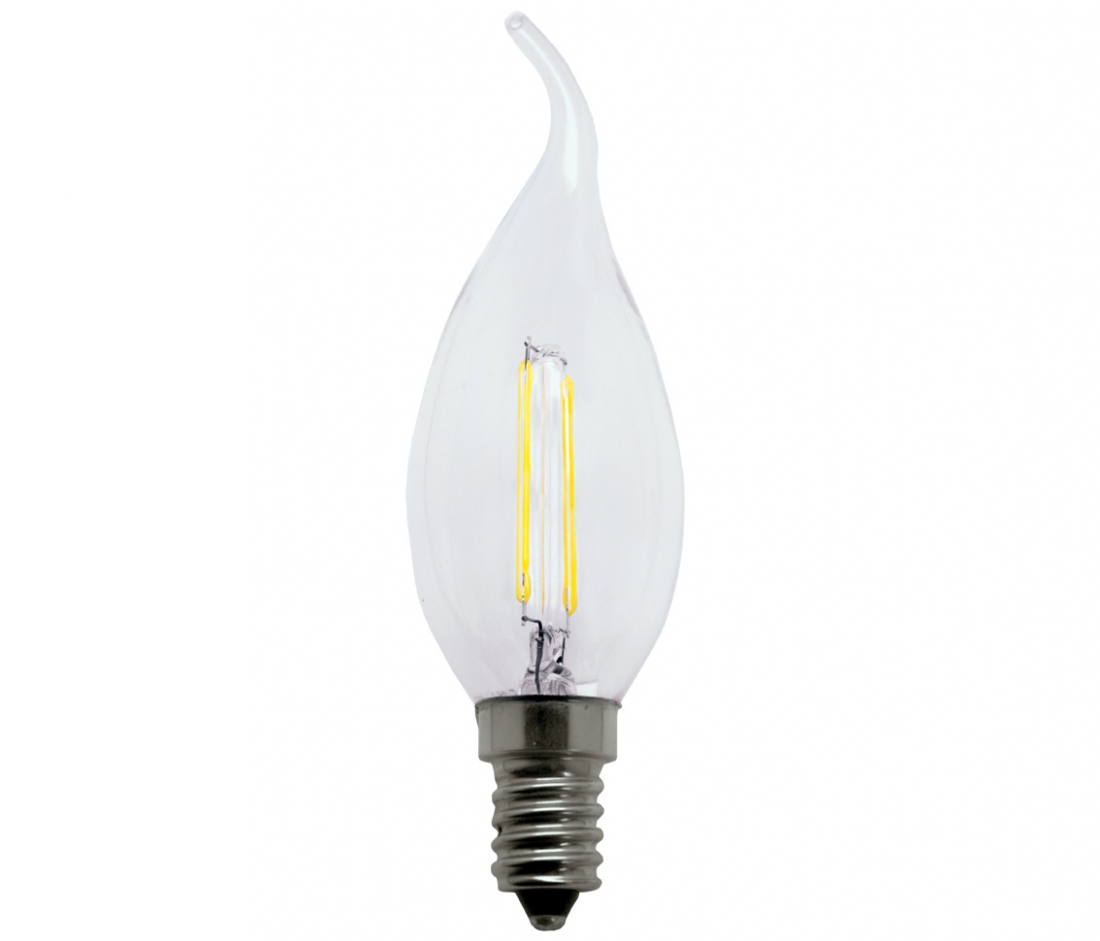 Lâmpada Opus Vela Chama Filamento Bivolt 4 watts E14 2400K Ø35x123mm OPS 31859