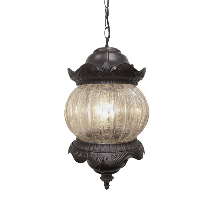 Pendente Lighting Store Alumínio Fundido e Vidro Craquelado 1L E27 Ø290X560mm LO-1408