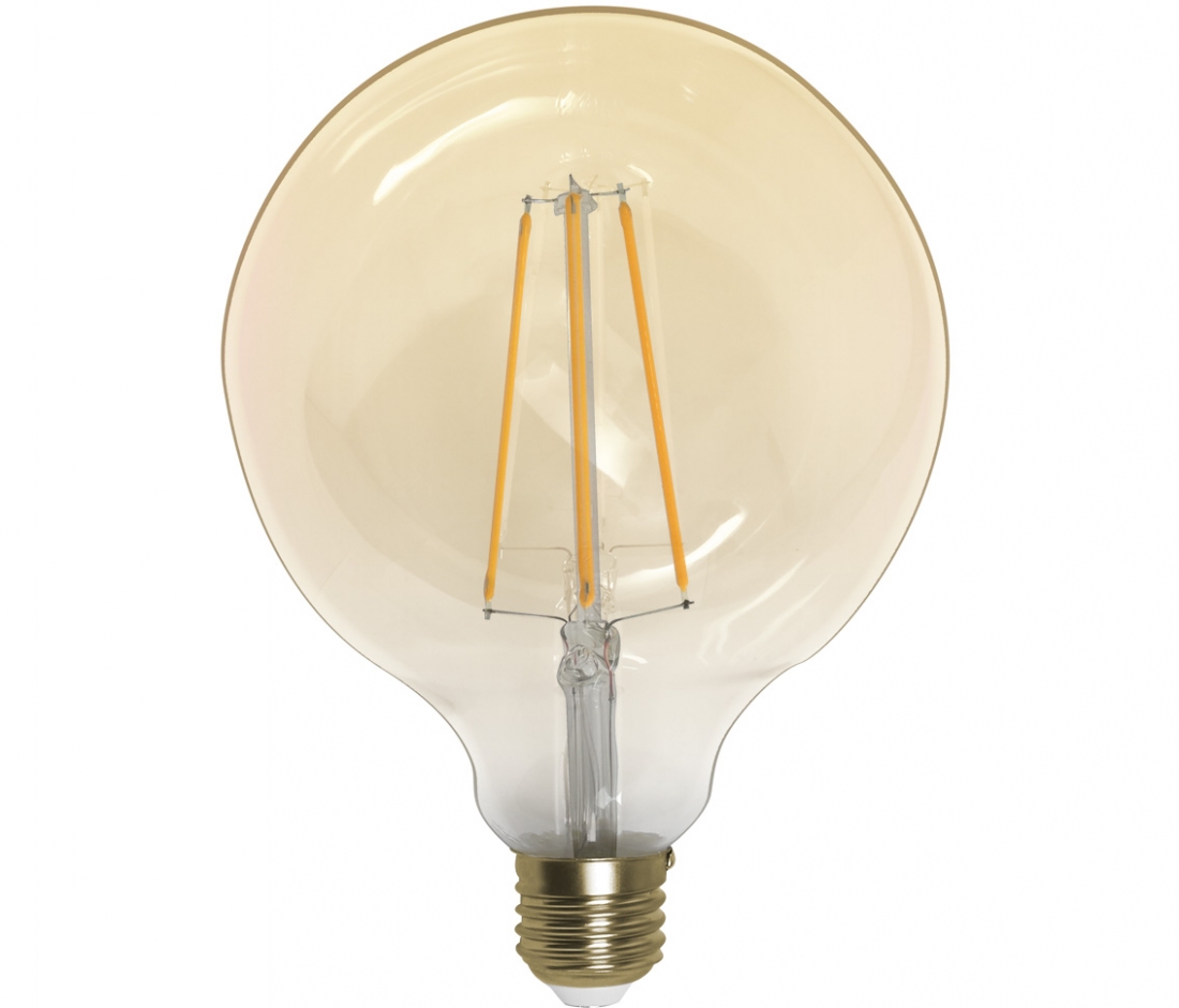 Lâmpada Opus G125 Filamento LED Vintage 4 watts 2200K Ø120x170mm OPS 33358