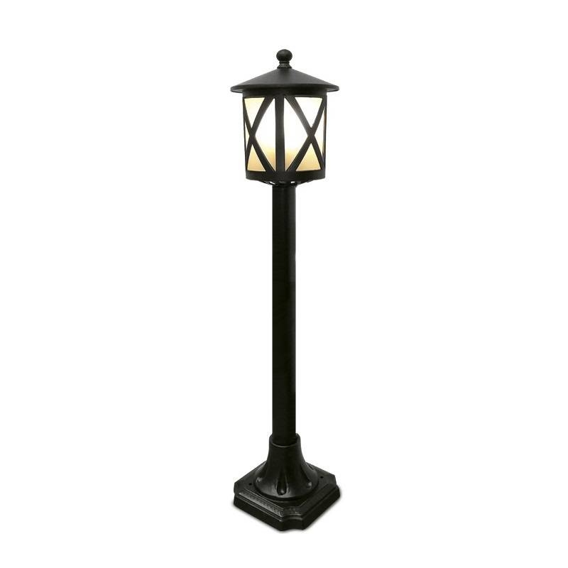 Poste Lighting Store  Alumínio Fundido e Vidro Fosco 1L E27 160x140x780mm Lo-1403
