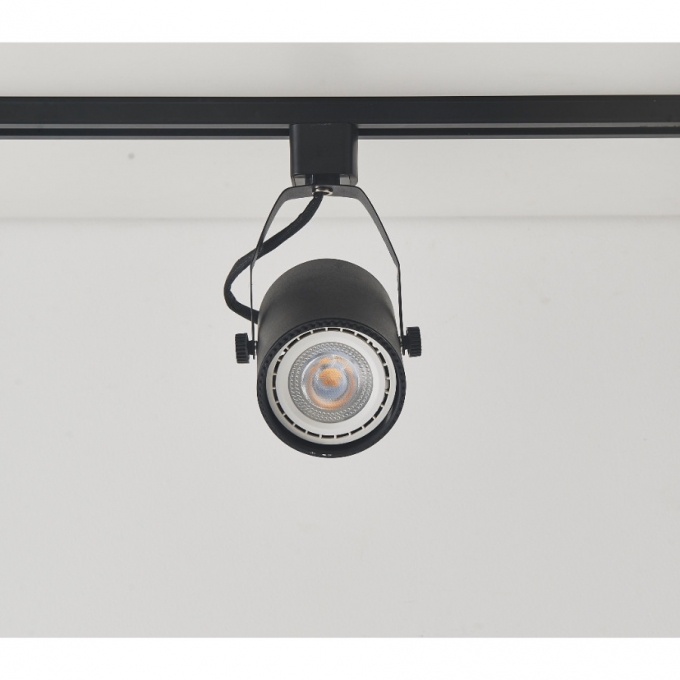 Spot para Trilho Nordecor Lille Preto AR70 Ø78x118mm 6033