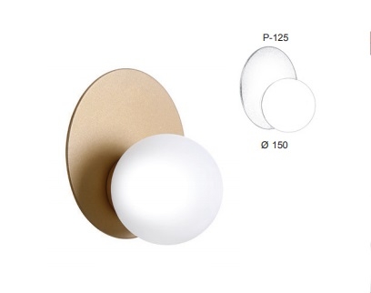 Arandela Old Artisan 1L G9 Ø150x140mm Globo Ø100mm AR-5524 