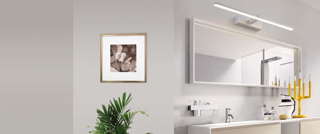 Arandela Opus LED Aquila 12 watts 4000K Bivolt IP44 600mm Branco OPS 37974
