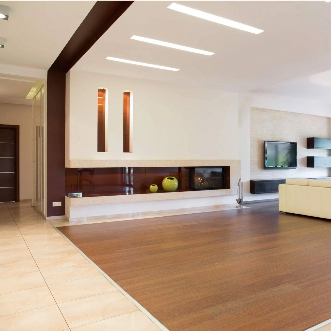 Painel Embutido Retangular Blumenau 45 watts Backlight 6500K 1240x309mm 80486004