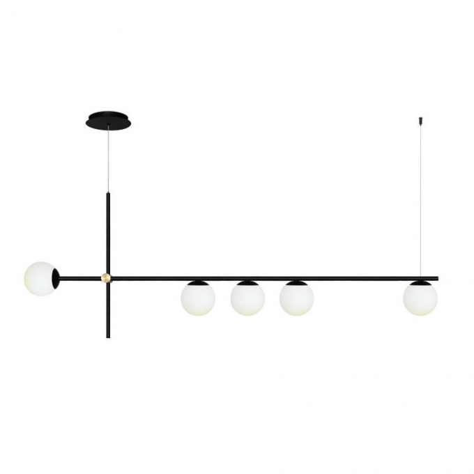 Pendente Spotline Hills Globo Ø120mm Jabuticaba 5L G9 1500x500mm 806/5 