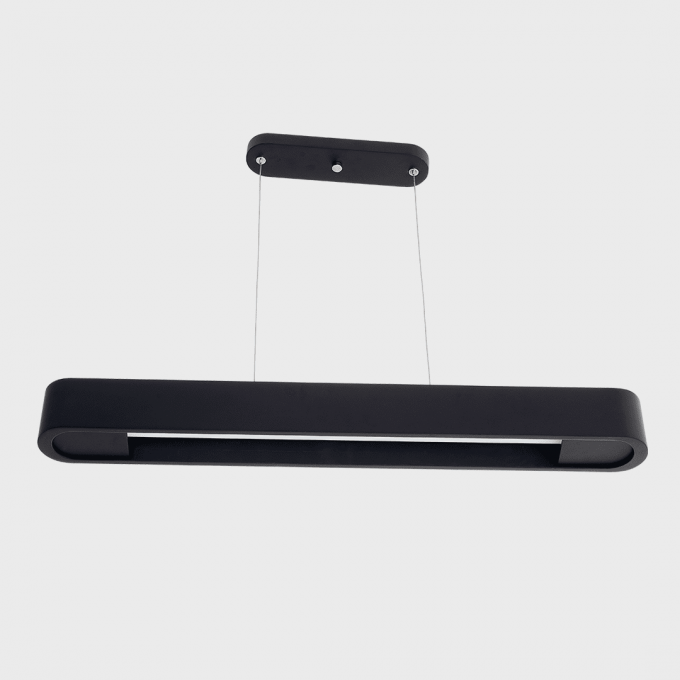 Pendente Madelustre Rettangolare Pequeno Madeira 1L Tubular T8 680mm 2982