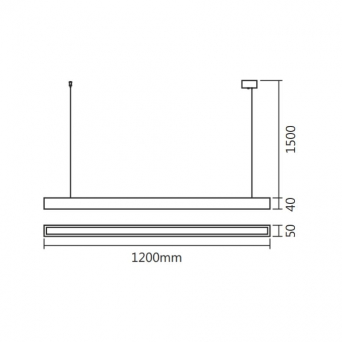 Pendente Spotline Road 38 Watts Bivolt 1200mm  814/120