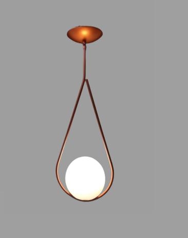 Pendente Spotline Gota Globo Ø120mm 1L E27 150X230X550mm 779/1 
