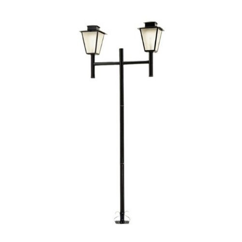 Poste Ideal Colonial Externo Aço Fosfatizado e Termoplástico 2L E27 2000x970x270mm P-3/2