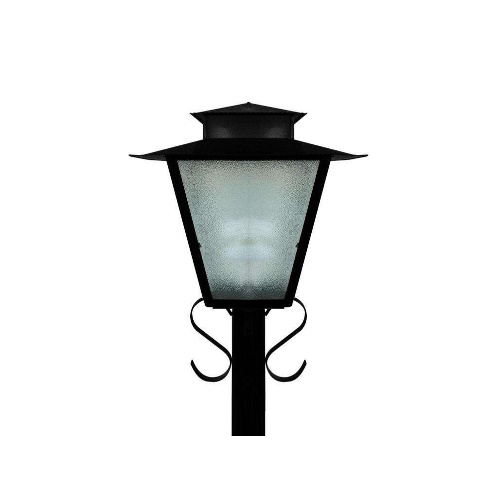 PPoste Ideal Colonial Externo Aço Fosfatizado e Termoplástico 1L E27 1200x240x240mm P-7