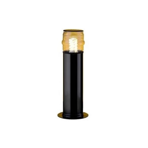 Poste Balizador Ideal Timoneiro 1L E27 Alumínio e Vidro Transparente Ø100x500mm P-50