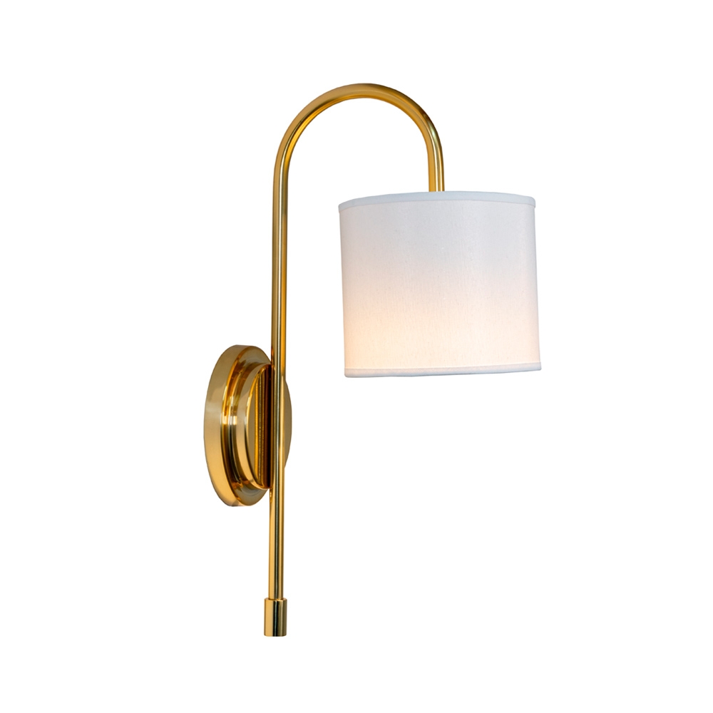 Arandela Munclair Versos 1L E27 Cúpula Tecido Cru 440x150mm Expedito Bezerra 2374