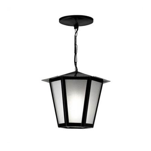 Pendente Ideal Colonial Sextavado Aço Fosfatizado e Termoplástico 1L E27 360X260X260mm L-3-C