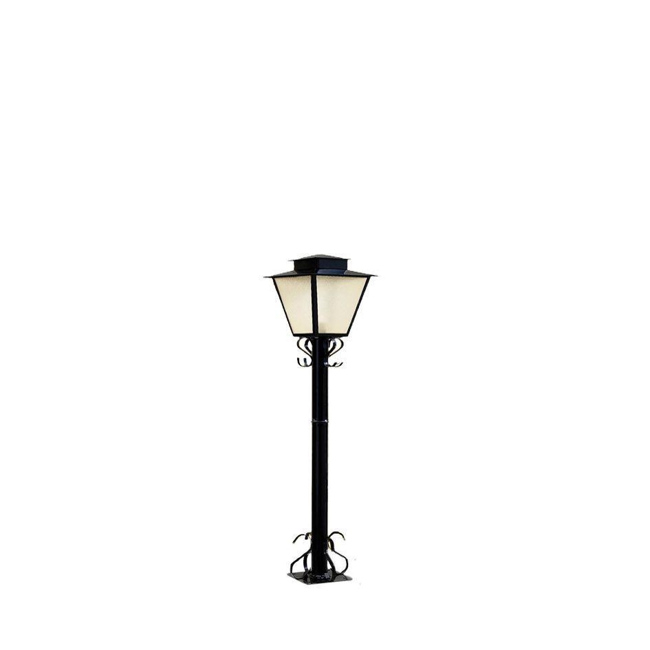 PPoste Ideal Colonial Externo Aço Fosfatizado e Termoplástico 1L E27 1200x240x240mm P-7