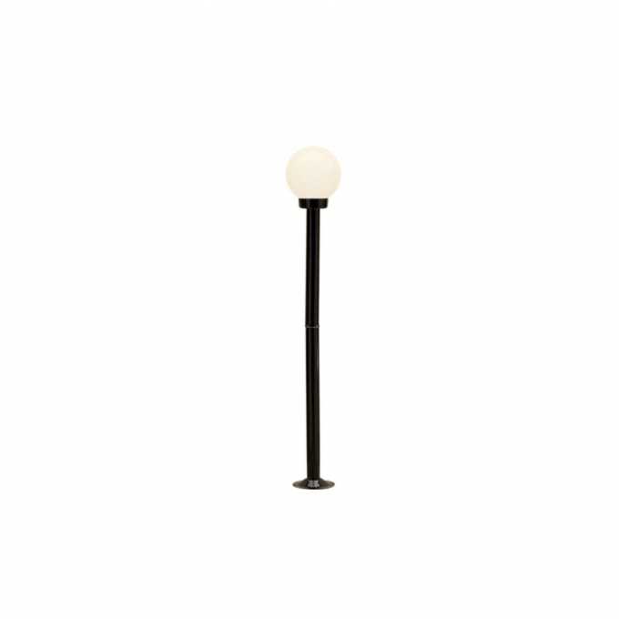 Poste Ideal Solarium Alumínio e Globo Polietileno 1L E27 1180mm PA-1010 C/GP