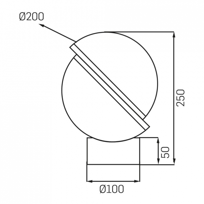 Abajur Casual Light Studioluce Plyn 1L E27 Ø200x250mm AB1422