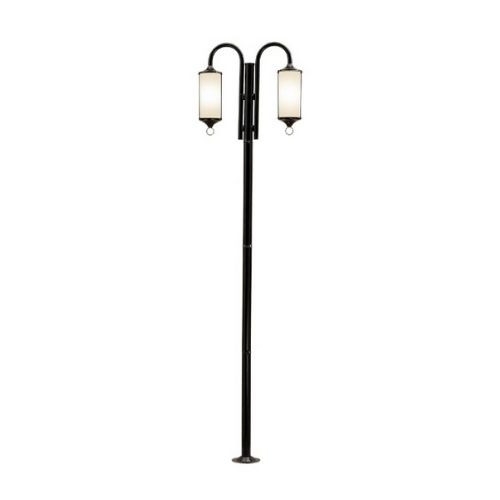 Poste Ideal Munich Vidro Cilíndrico Fosco 2L E27 2200mm P-42/2