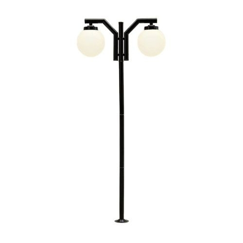 Poste Ideal Solarium Globo Polietileno 2L E27 2160x900x300mm P-23/2 C/GP