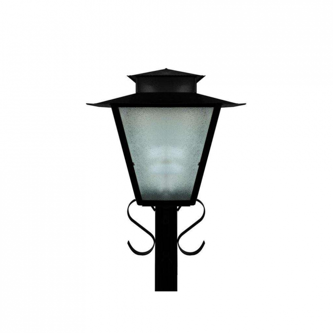 PPoste Ideal Colonial Externo Aço Fosfatizado e Termoplástico 1L E27 1200x240x240mm P-7