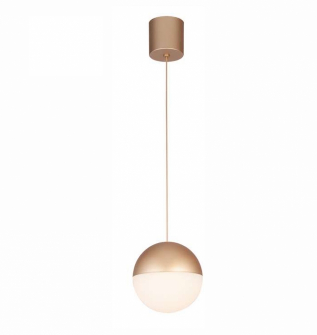 Pendente Casual Light Studioluce Moon Dourado 7 watts 3000K Ø150mm PD1521DO