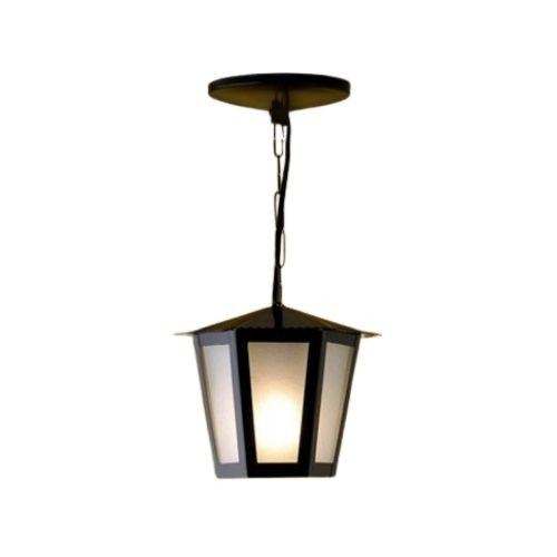 Pendente Ideal Colonial Sextavado Aço Fosfatizado e Termoplástico 1L E27 340X190X190mm L-1-C