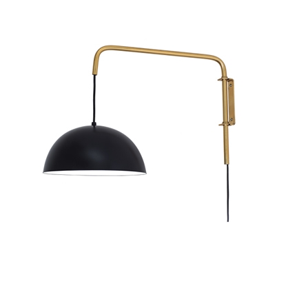 Arandela Munclair Clássicos Cúpula Ø250mm 1L E27 Haste 350mm COM RABICHO 2343