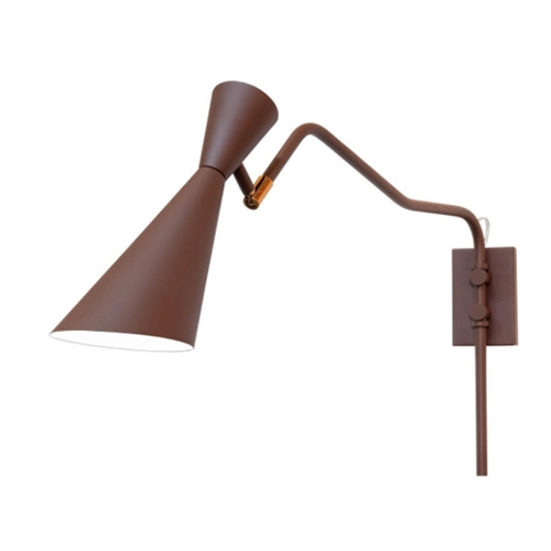 Arandela Munclair Zig Zag 1L E27 Ø110x300mm Haste 400mm LIGAÇÃO DIRETA 2360