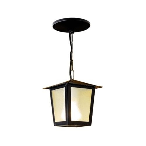 Pendente Ideal Colonial Quadrado Aço Fosfatizado e Termoplástico 1L E27 320X150X150mm L-2-C