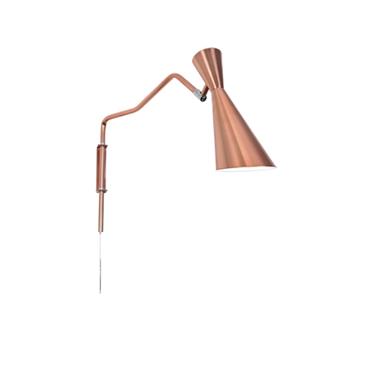 Arandela Munclair Zig Zag 1L E27 Ø110x300mm Haste de 400mm LIGAÇÃO DIRETA 2340 