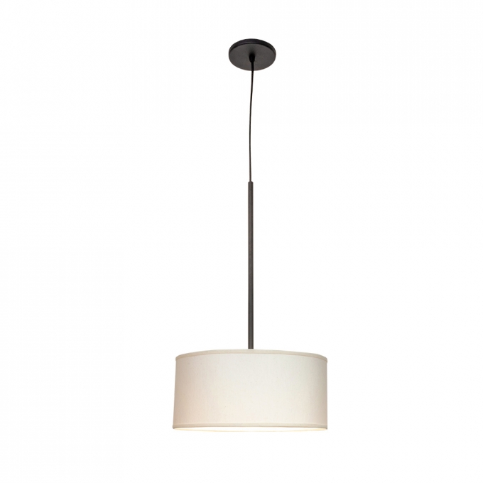 Pendente Munclair Versos 1L E27 Cúpula Tecido Cru Ø300x135mm Expedito Bezerra 4654 