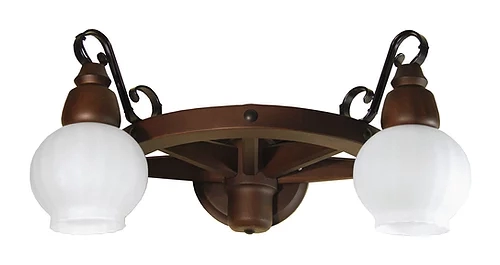 Arandela Luminárias Muller Roda de Carroça 2L E27 200x450mm 602
