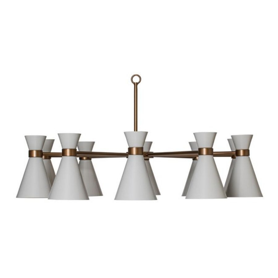 Lustre Foco Metallo Belluno Cúpulas Metal 10L E27 Ø900x445mm LU 427/10