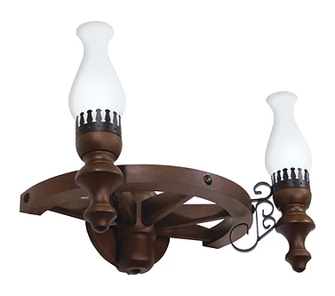 Arandela Luminárias Muller Roda de Carroça 2L E27 200x450mm 902