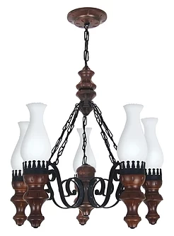 Lustre Luminárias Muller Rústico 5L E27 Ø440mm 805