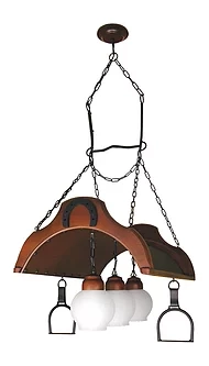 Lustre Luminárias Muller Sela de Cavalo 3L E27 630x470mm 933
