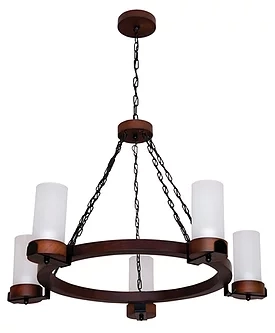 Lustre Luminárias Muller Country 5L E27 Ø810x180mm 1105