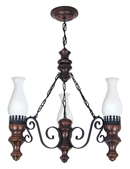 Lustre Luminárias Muller Rústico 3L E27 Ø440mm 803
