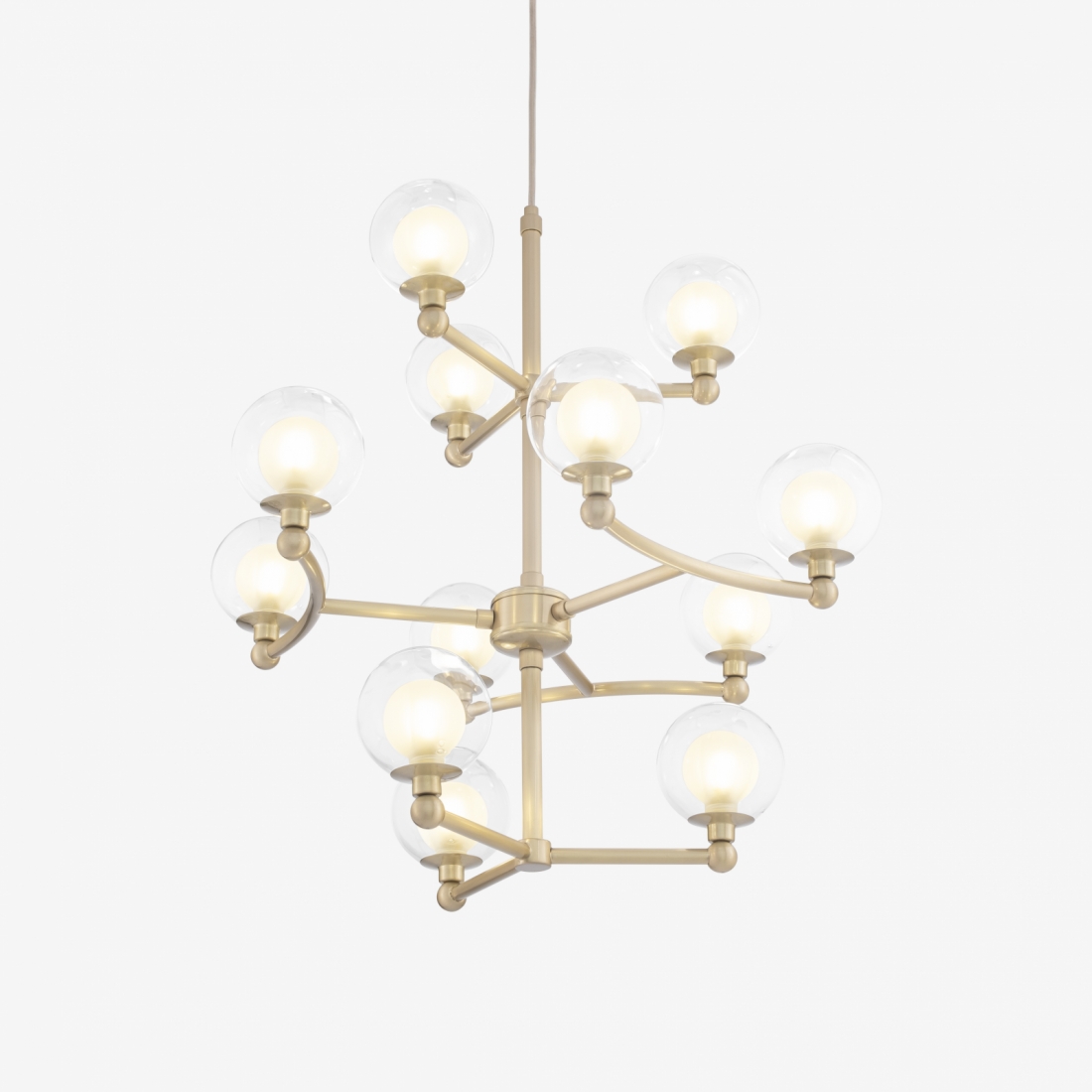 Lustre Golden Art Grapp 12L G9 Ø600mm T2820-12PI