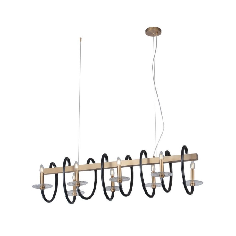 Pendente Casual Light Studioluce Sophi Bronze e Preto 8L E14 1200mm PD1512