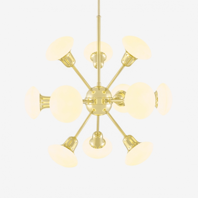 Lustre Golden Art Sputnik Roid 12L G9 Ø540mm T2801-12PI