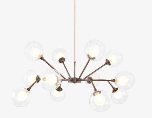 Lustre Golden Art Mollus 12L G9 Ø890x500mm T2812-12PI