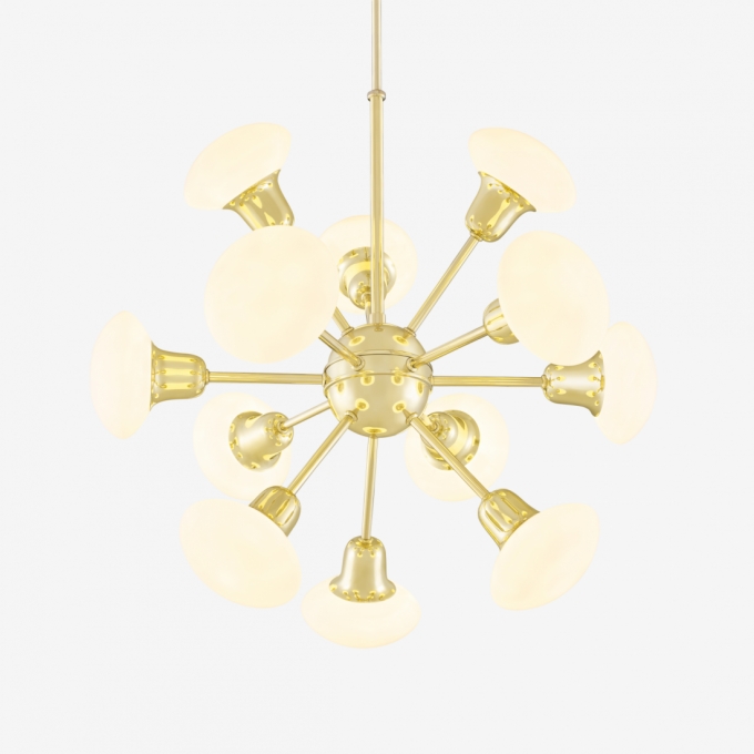 Lustre Golden Art Sputnik Roid 12L G9 Ø540mm T2801-12PI