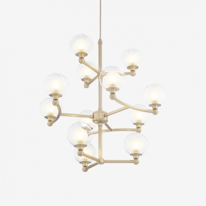 Lustre Golden Art Grapp 12L G9 Ø600mm T2820-12PI
