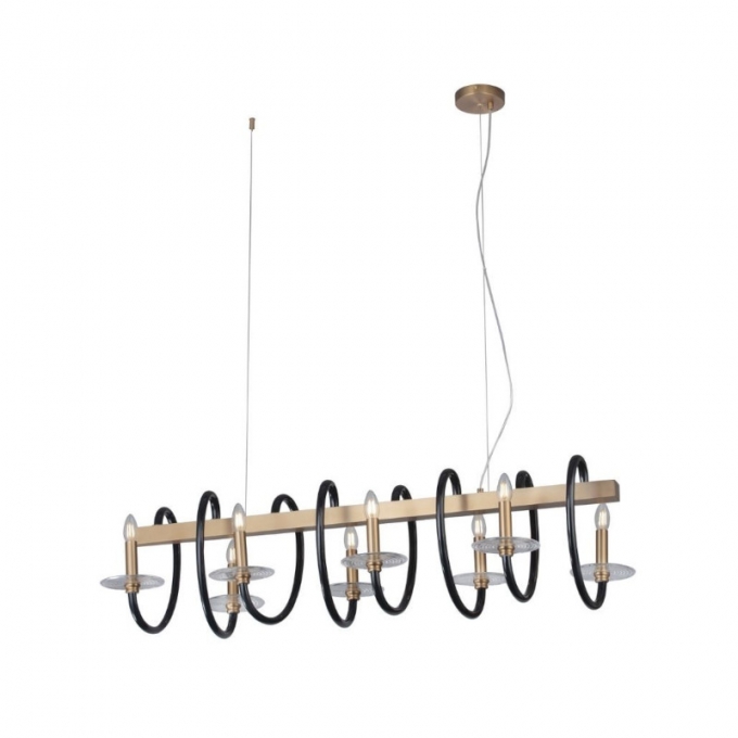 Pendente Casual Light Studioluce Sophi Bronze e Preto 8L E14 1200mm PD1512