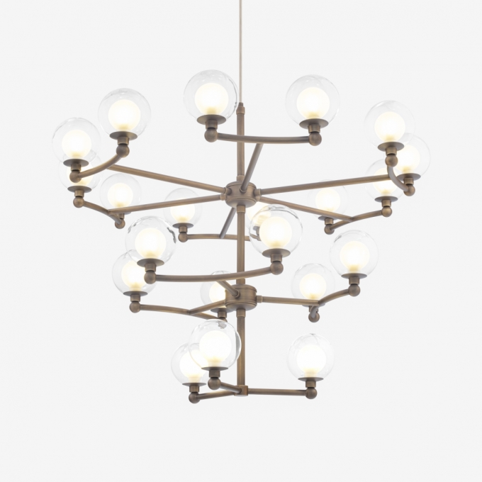 Lustre Golden Art Grapp 21L G9 650x800mm T2820-21PI