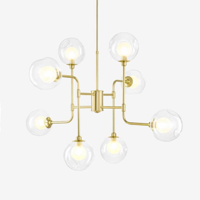 Lustre Golden Art Pretti 8L G9 Ø830x550mm T2804-8PI