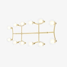 Arandela Golden Art Grapp 12L G9 1330x480mm P2820-12PI